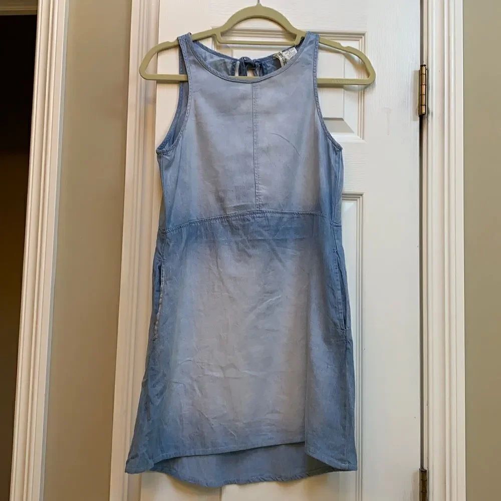 Denim Dress with Cutout